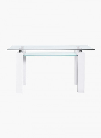 Focus 6-Seater Dining Table Set White/Grey/Silver
