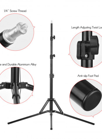 2 Pack LED Video Light with Stand Lighting Kit Multicolour