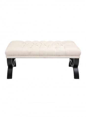 Colette Tufted Ottoman Beige 45x120x45centimeter