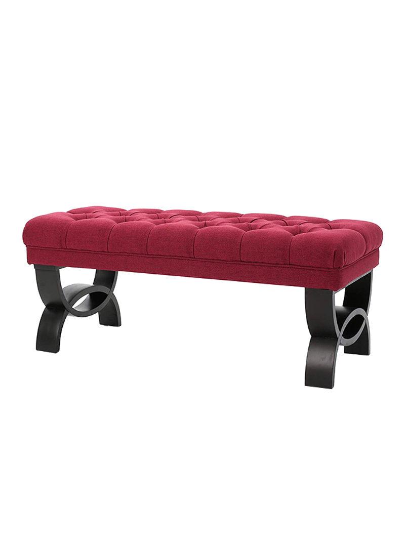 Colette Tufted Ottoman Red 45x120x45centimeter