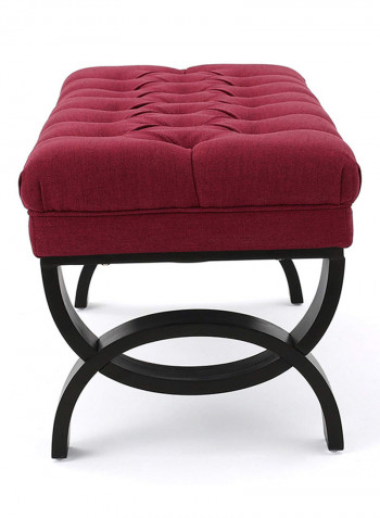 Colette Tufted Ottoman Red 45x120x45centimeter