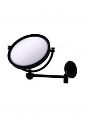 Wall Mounted Extending Make-Up Mirror Matte Black 8inch