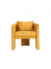 1 Seater Filmar Fabric Sofa Yellow 72x63x73cm