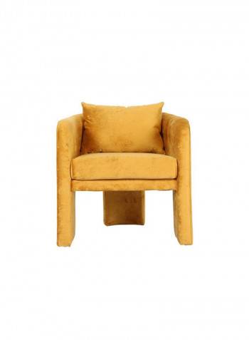 1 Seater Filmar Fabric Sofa Yellow 72x63x73cm