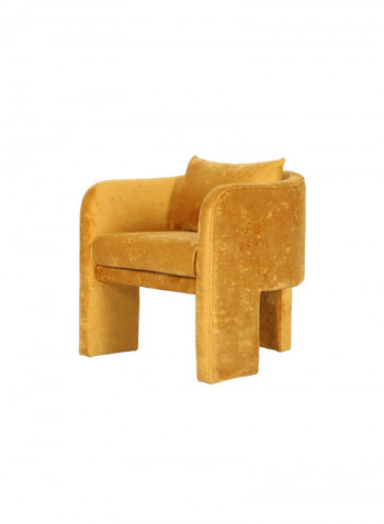 1 Seater Filmar Fabric Sofa Yellow 72x63x73cm