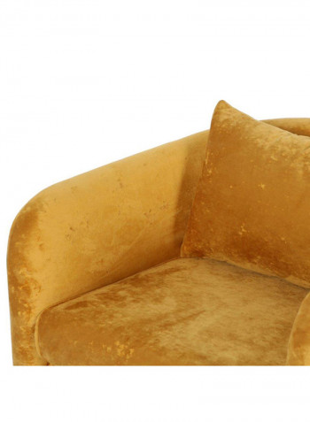 1 Seater Filmar Fabric Sofa Yellow 72x63x73cm