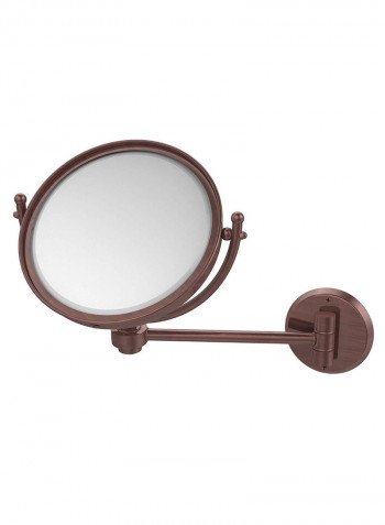 Dmf-2/3X Adjustable Height Make-Up Mirror Brown