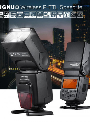 Wireless Speedlite Flash Light Kit For Pentax DSLR Camera Black