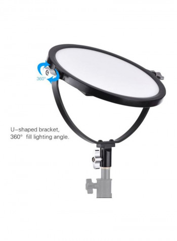 Temperature Dimmable LED Video Light OLED-260 26cm Black/Silver
