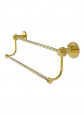 Mercury Collection Double Dotted Accents Towel Bar Gold 24inch