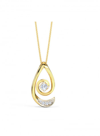 18 Karat Gold Emie Pendant Necklace