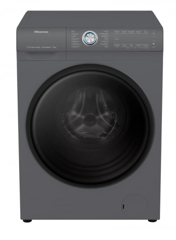 Free Standing Front Loading Washing Machine 10KG 10 kg 220 W WFER1014VAT Titanium/Black