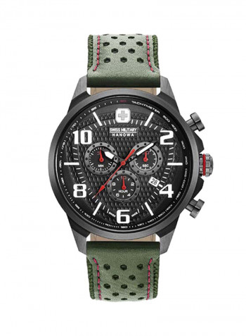 Men's Leather Chronograph Wrist Watch W S6-4328.13.007