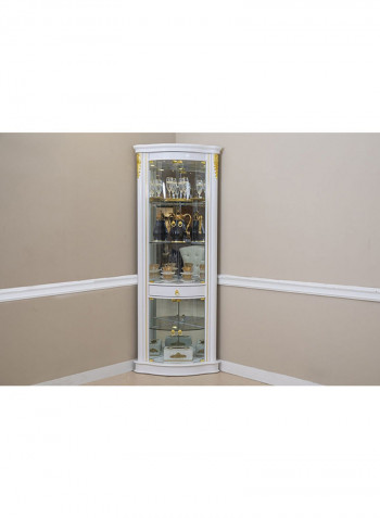 Inoora Corner Design showcase White 56x206x77cm