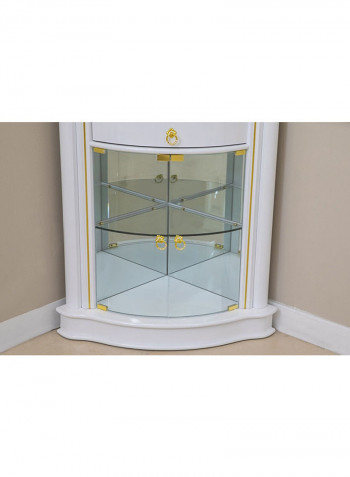 Inoora Corner Design showcase White 56x206x77cm