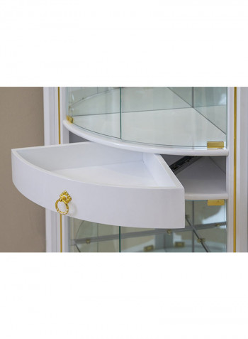 Inoora Corner Design showcase White 56x206x77cm