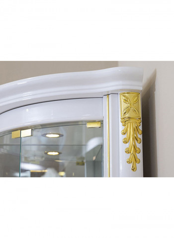 Inoora Corner Design showcase White 56x206x77cm