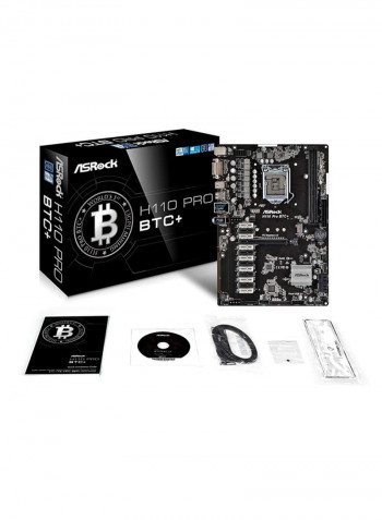 H110 Pro Btc+ Motherboard With 13 Pcie Gpu Support
