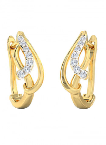 18K Gold Exquisite Design Shaira Diamond Stud Earring