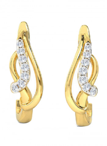 18K Gold Exquisite Design Shaira Diamond Stud Earring