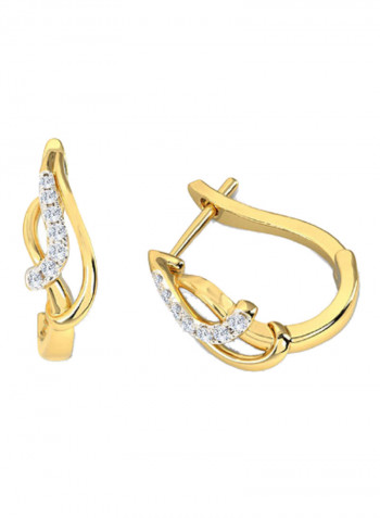 18K Gold Exquisite Design Shaira Diamond Stud Earring