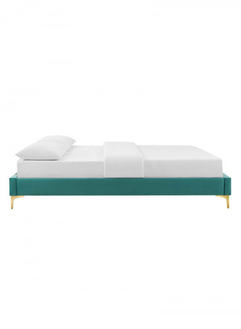 Sutton Super King Bed Frame With Spring Mattress Green 200x200cm