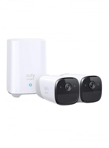 Cam 2 Pro Wireless Home Security Camera System, 365-Day Battery Life, HomeKit Compatibility, 2K Resolution, IP67 Weatherproof, Night Vision, 2-Cam Kit