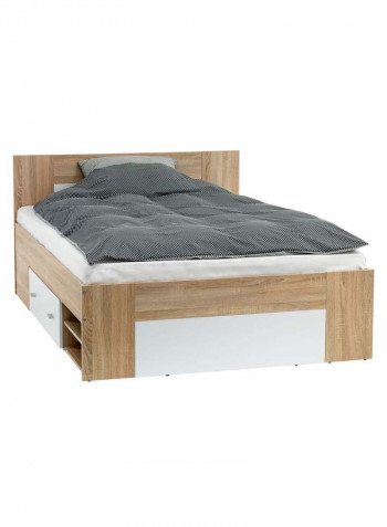 Favrbo Bed Frame White/Beige