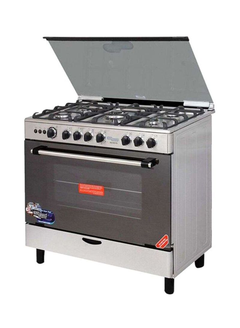 Burner Gas Grill Oven With Full Safety & Auto Ignition SGC901FS Silver/Black