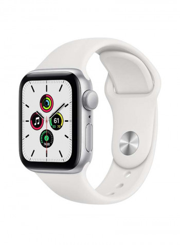 Watch SE-44mm (GPS + Cellular) Silver Aluminium Case with Sport Band White