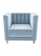 Catriona 1 Seater Fabric Sofa Light Blue