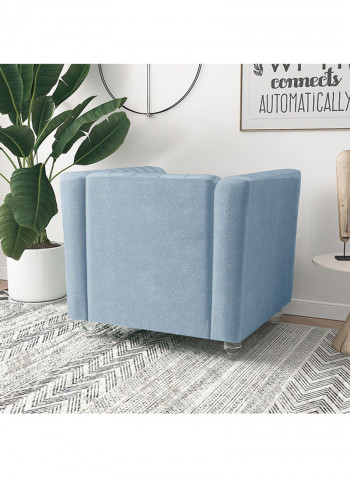 Catriona 1 Seater Fabric Sofa Light Blue