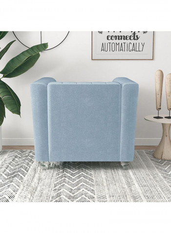 Catriona 1 Seater Fabric Sofa Light Blue