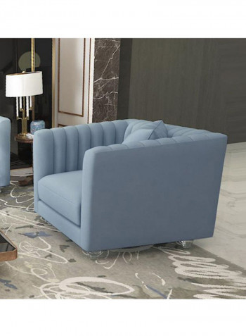 Catriona 1 Seater Fabric Sofa Light Blue