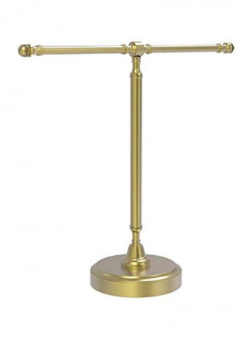 Vanity Top Two Arm Towel Holder Gold 13x6.2x15inch