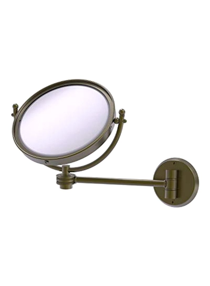 Wall Mounted Make-Up Mirror Antique Brass/Clear 11x8x10inch