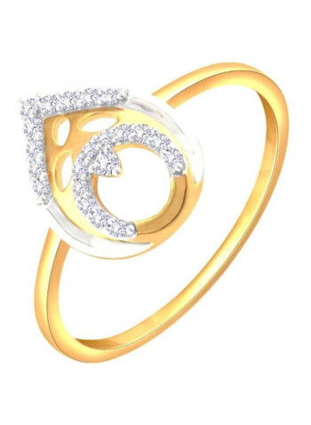 18 Karat Gold Mine Diamond Ring