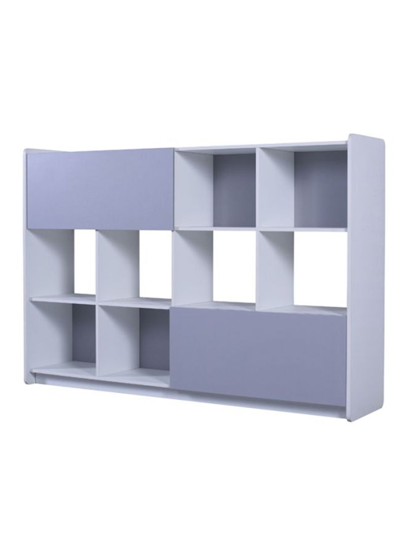 Wooden Storage Cabinet Blue/White 1884x420x1275millimeter