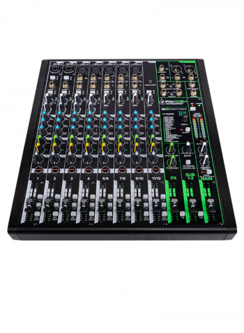 12-Channel Professional Effects Mixer ProFX12v3 Black