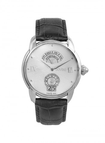 Men's Casual Leather Quartz Analog Wrist Watch 6606 GSLQ 11 E