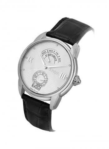 Men's Casual Leather Quartz Analog Wrist Watch 6606 GSLQ 11 E