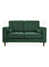 2-Seater Sloan Sofa With 2-Cushions Green 88x85x150cm