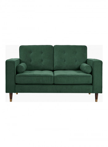 2-Seater Sloan Sofa With 2-Cushions Green 88x85x150cm