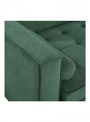 2-Seater Sloan Sofa With 2-Cushions Green 88x85x150cm