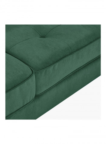 2-Seater Sloan Sofa With 2-Cushions Green 88x85x150cm