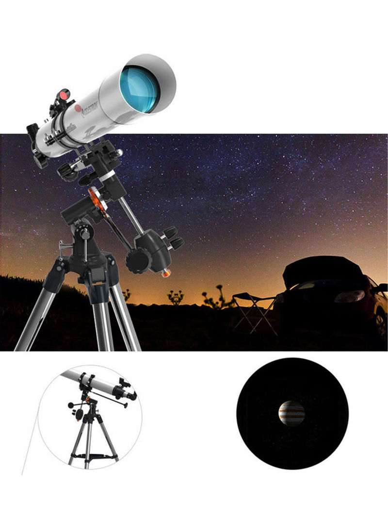 80mm Astronomical High Magnification Telescope White