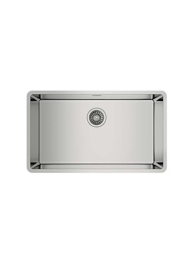 Be Linea Rs15 71.40 Undermount Stainless Steel Sink With One Bowl Silver 750x440x200mmmm