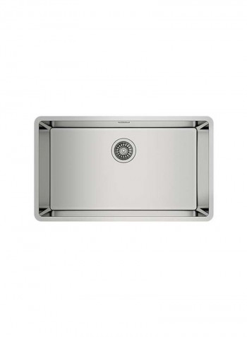 Be Linea Rs15 71.40 Undermount Stainless Steel Sink With One Bowl Silver 750x440x200mmmm