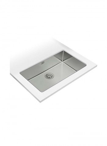 Be Linea Rs15 71.40 Undermount Stainless Steel Sink With One Bowl Silver 750x440x200mmmm