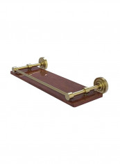 Dottingham Collection Wooden Shelf Gold/Brown 16inch